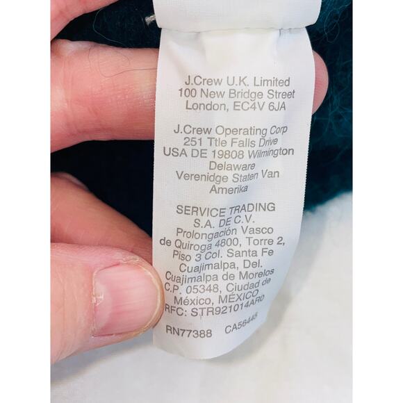 J.Crew Alpaca/Merino Blend Puff-Sleeve Fuzzy Crewneck Sweater - Women's Size XS - Picture 7 of 8